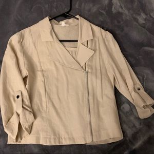 Tan sweater in the size medium